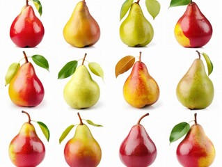 Pristine Pears: A Stunning Collection of Images on a White Background