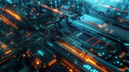 Obraz premium abstract technology background