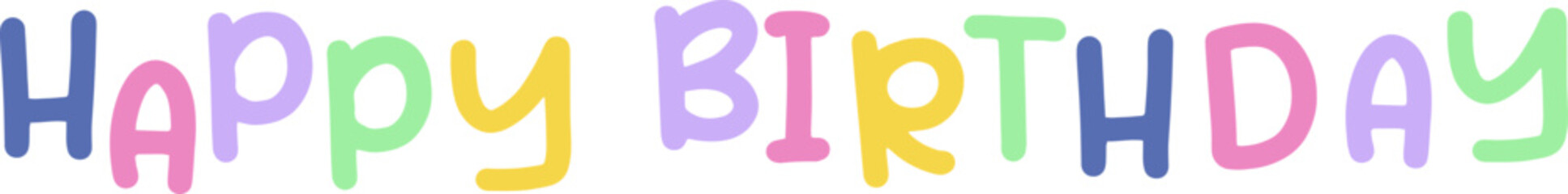 Happy Brithday text element vector