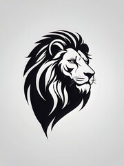 Fototapeta premium A silhouette color logo design of lion vector