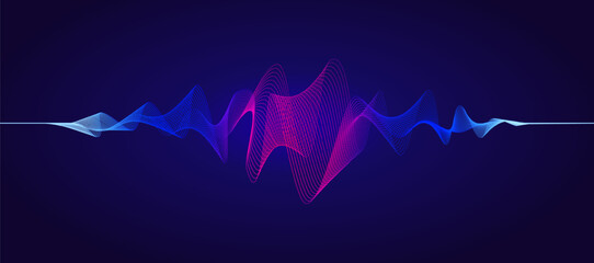 Music equalizer sound wave illustration background vector