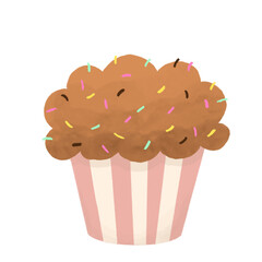 muffin with sprinkle