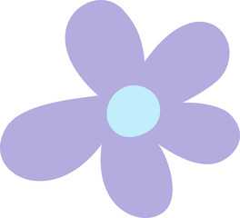 Cute flower element vector