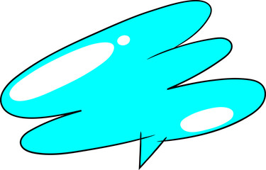 Speech bubble element vector