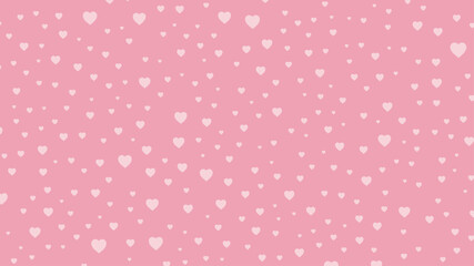 ハート　背景　ピンク　ランダム散りばめ