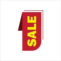 Sale tag shop vector illustration