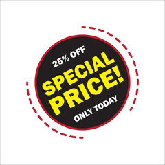 Sale tag shop vector illustration