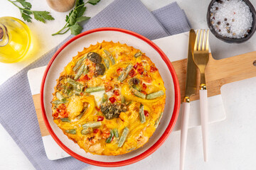 Vegetable casserole frittata