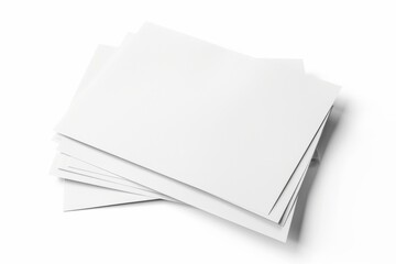 Paper Mockup on Isolated Background created with Generative AI