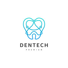 dental tech icon logo design illustration 2