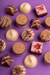 photography, chocolate, dessert, assortment, candy, sweet, calorie, collection, sugar, snack, background, food, image, variety, tasty, truffle, delicious, horizontal, treat