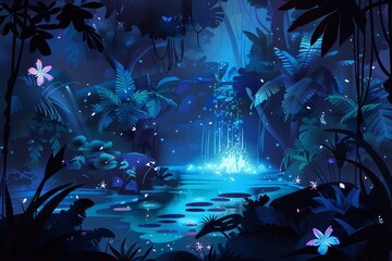 Enchanted Jungle Background