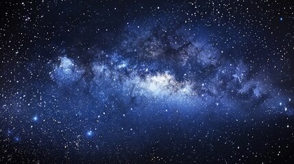  A midnight blue sky filled with glittering gold stars, evoking the richness of a starry night. 