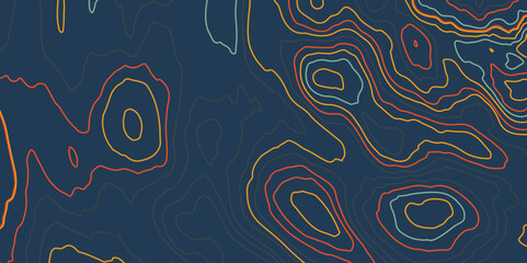 Topographic map backdrop. Conditional geography scheme and the terrain path. Contour line abstract background. Topography and geography map grid abstract backdrop.