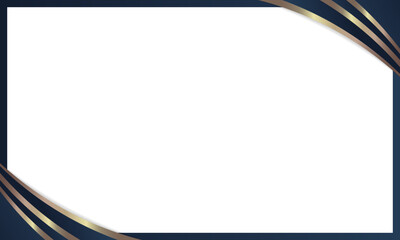 Elegant modern blank graduation certificate border frame. - Vector.