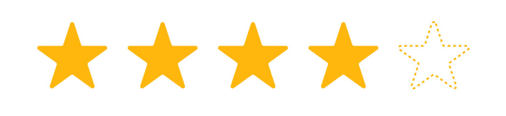 Five star rating goal. Quality feedback satisfaction concept. Achievement award survey reputation review satisfaction score symbol.
