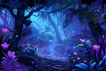 Fototapeta premium Mystical Forest Background