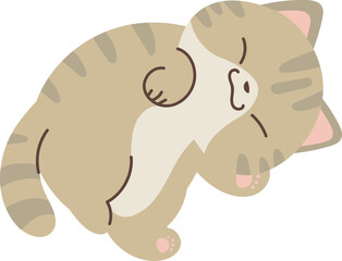 Cute cat illustration vector
