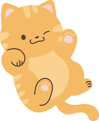 Cute cat illustration vector