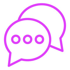 Chat Vector Icon Design Illustration