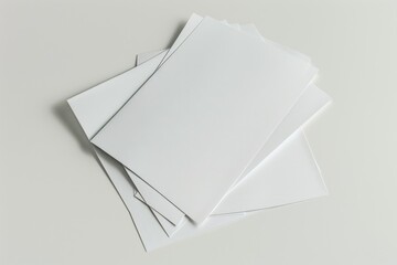 Paper Mockup on Isolated Background created with Generative AI