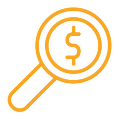 Magnifier Vector Icon Design Illustration