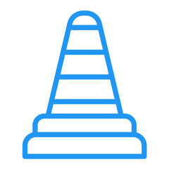Traffic cone Vector Icon Design Illustration