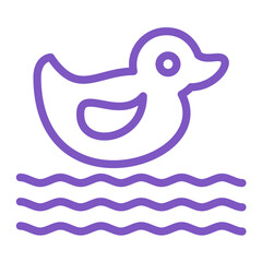 Plastic duck Vector Icon Design Illustration