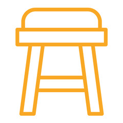 Stool Vector Icon Design Illustration