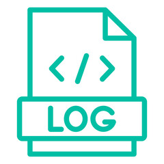Logs Vector Icon Design Illustration