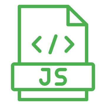 Javascript Vector Icon Design Illustration