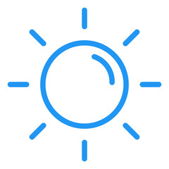 Sun Vector Icon Design Illustration