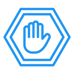 Obraz premium Ad Block Vector Icon Design Illustration