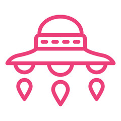 Ufo Vector Icon Design Illustration