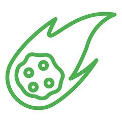 Comet Vector Icon Design Illustration