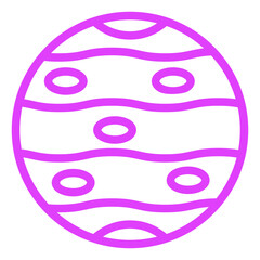 Jupiter Vector Icon Design Illustration © Graphixs Art