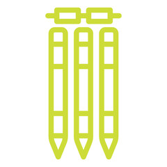 Wickets Vector Icon Design Illustration