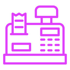 Cashier machine Vector Icon Design Illustration