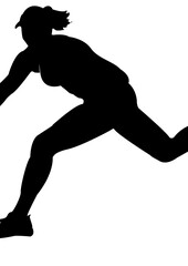 The Silhouette of a Professional Tennis Player