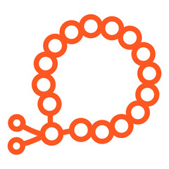 Beads Vector Icon Design Illustration