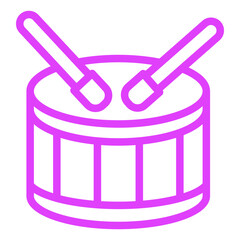 Drum Vector Icon Design Illustration