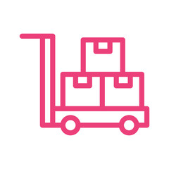 Trolley Vector Icon Design Illustration