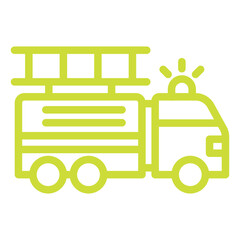 Fire truck Vector Icon Design Illustration