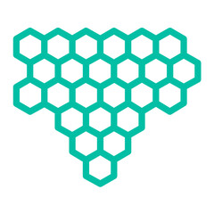 Honey comb Vector Icon Design Illustration