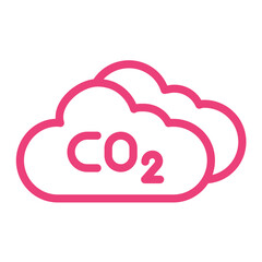 Carbon dioxide Vector Icon Design Illustration