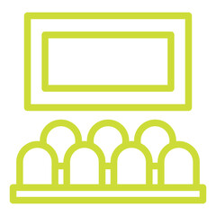Movie theater Vector Icon Design Illustration