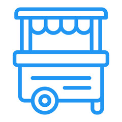 Street food Vector Icon Design Illustration