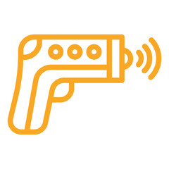 Thermometer Gun Vector Icon Design Illustration