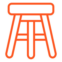 Bar Stool Vector Icon Design Illustration