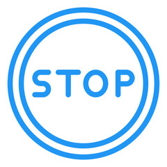 Stop Vector Icon Design Illustration